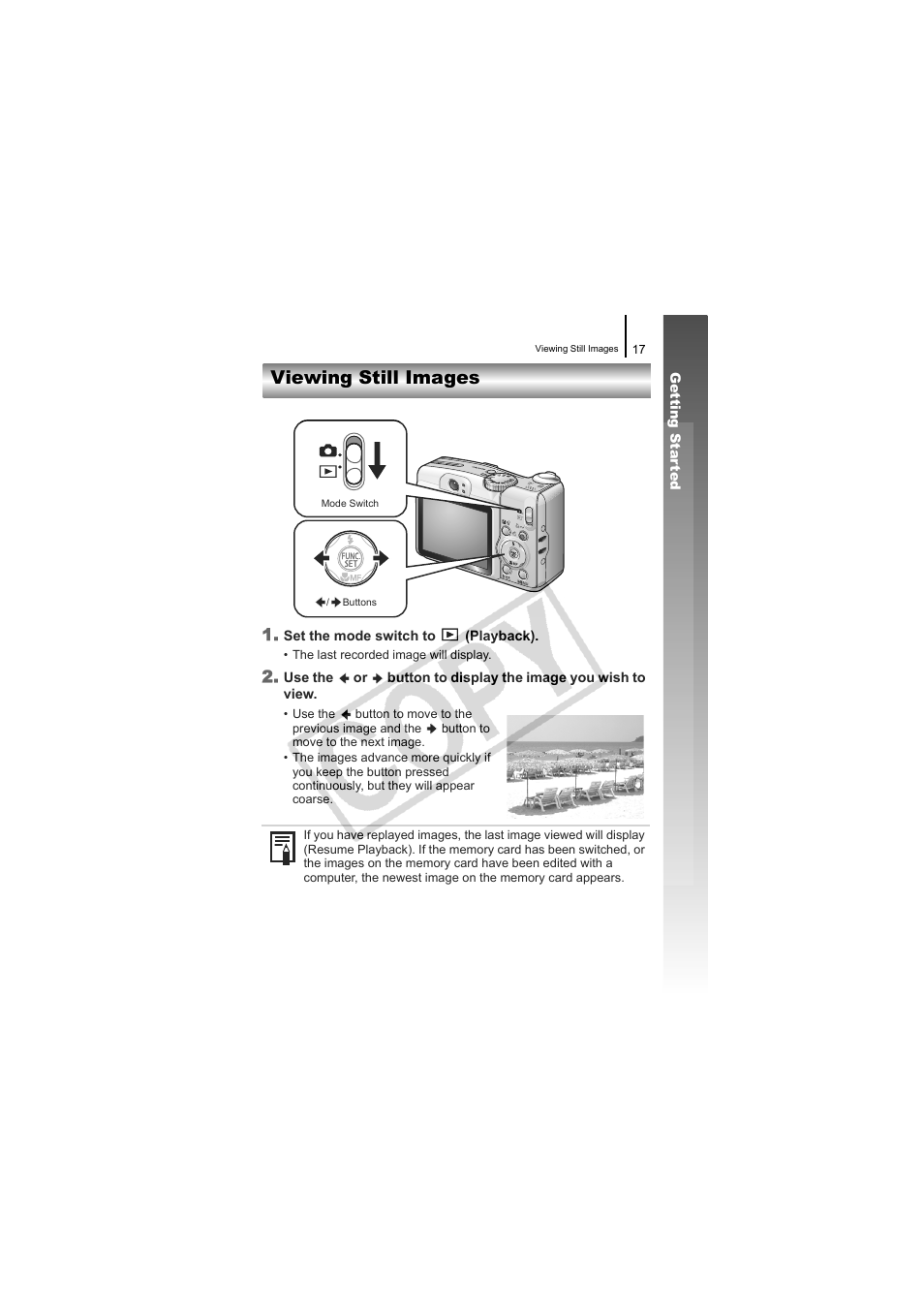 Viewing still images | Canon CDI-E334-010 User Manual | Page 19 / 211