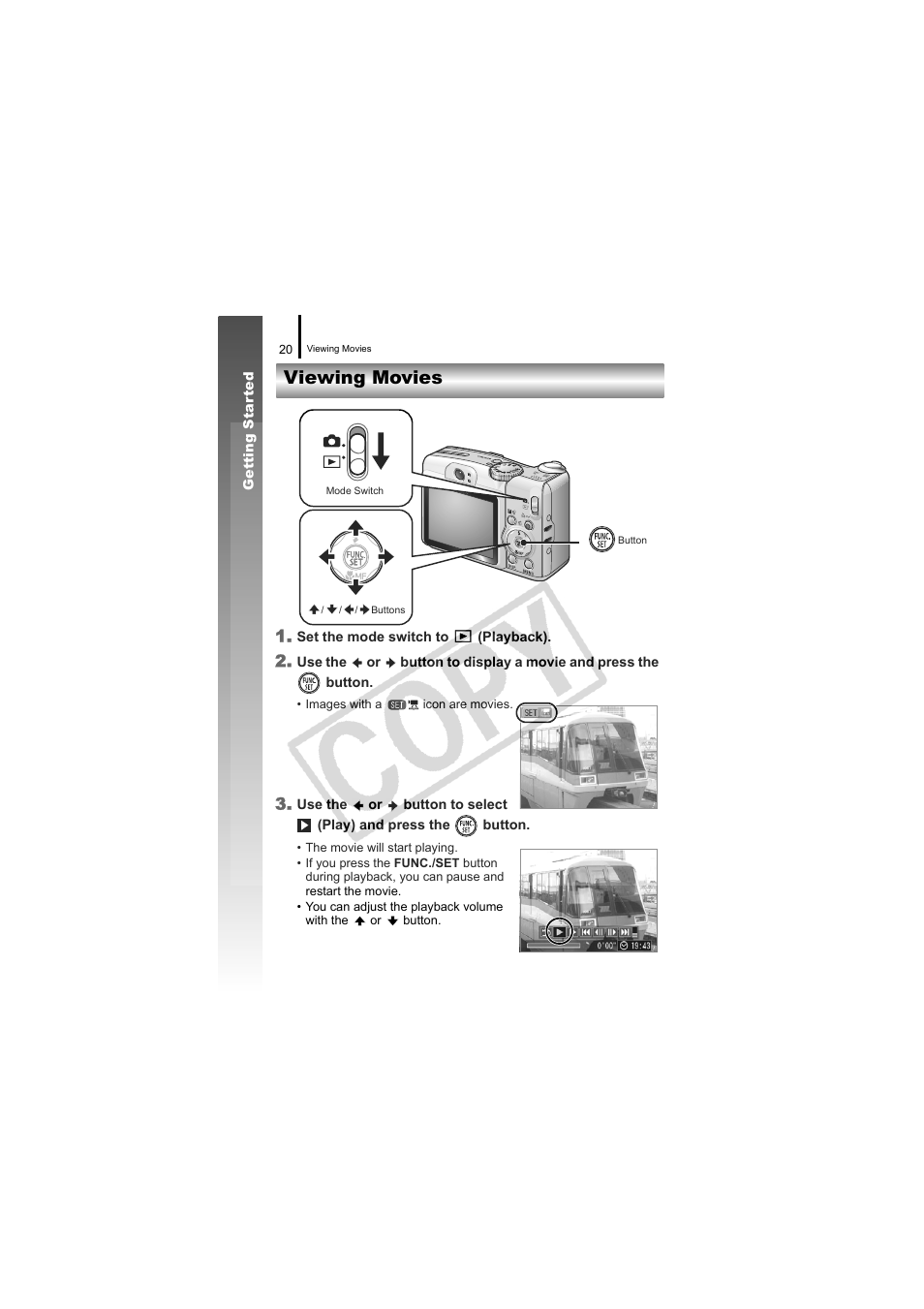 Viewing movies | Canon CDI-E334-010 User Manual | Page 22 / 211