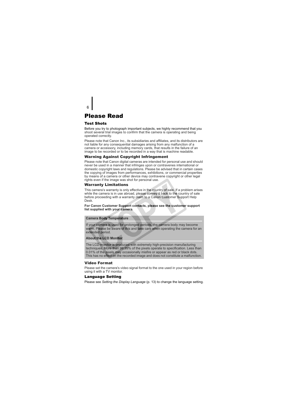 Please read | Canon CDI-E334-010 User Manual | Page 8 / 211