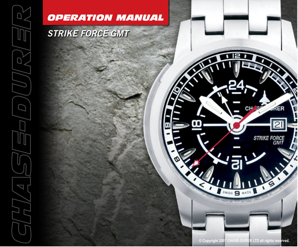 Chase-Durer Strike Force GMT User Manual | 7 pages