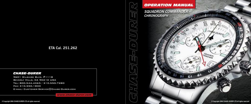 Squadron commander, Operation manual | Chase-Durer Squadron Commander User Manual | Page 17 / 17