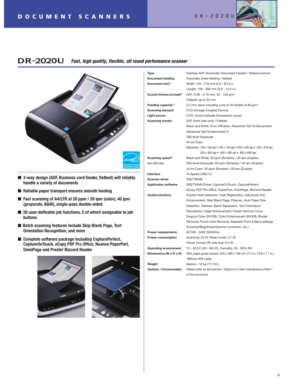 Canon DR-2050C User Manual | Page 9 / 26