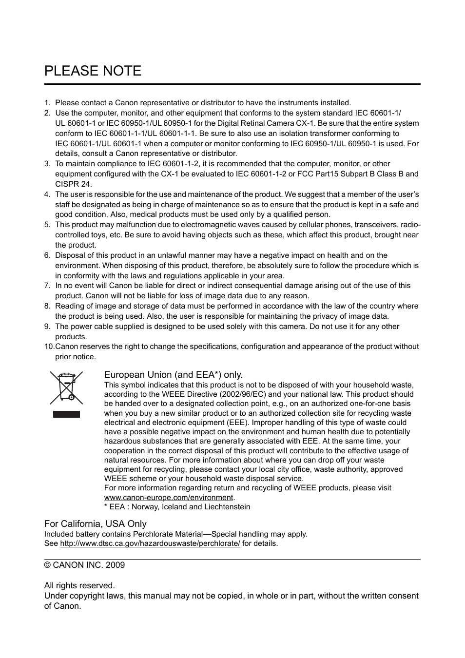 Canon CX-1 User Manual | Page 2 / 74