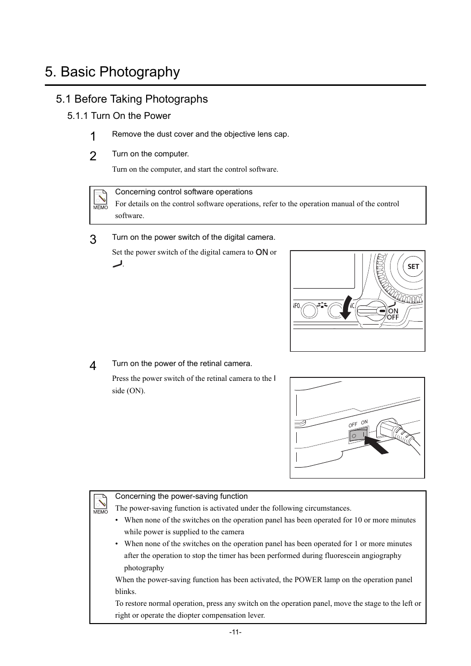 Basic photography, 1 before taking photographs, 1 turn on the power | Canon CX-1 User Manual | Page 23 / 74