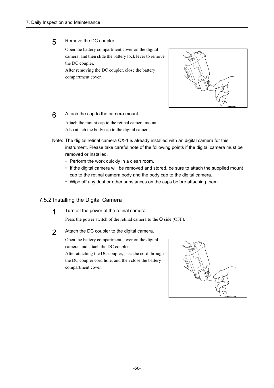 2 installing the digital camera | Canon CX-1 User Manual | Page 62 / 74