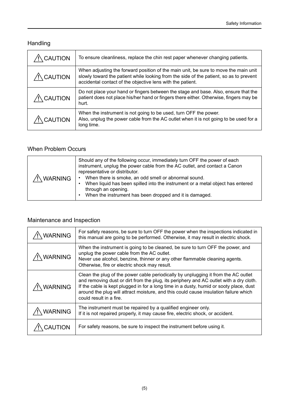 Canon CX-1 User Manual | Page 7 / 74