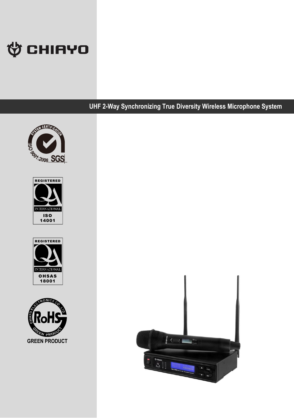 CHIAYO IrDA-9000 User Manual | 8 pages
