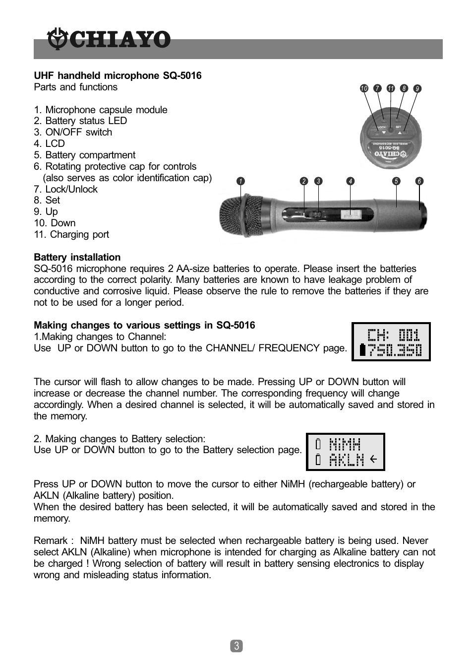 頁面 4 | CHIAYO SDR-5932 User Manual | Page 4 / 12