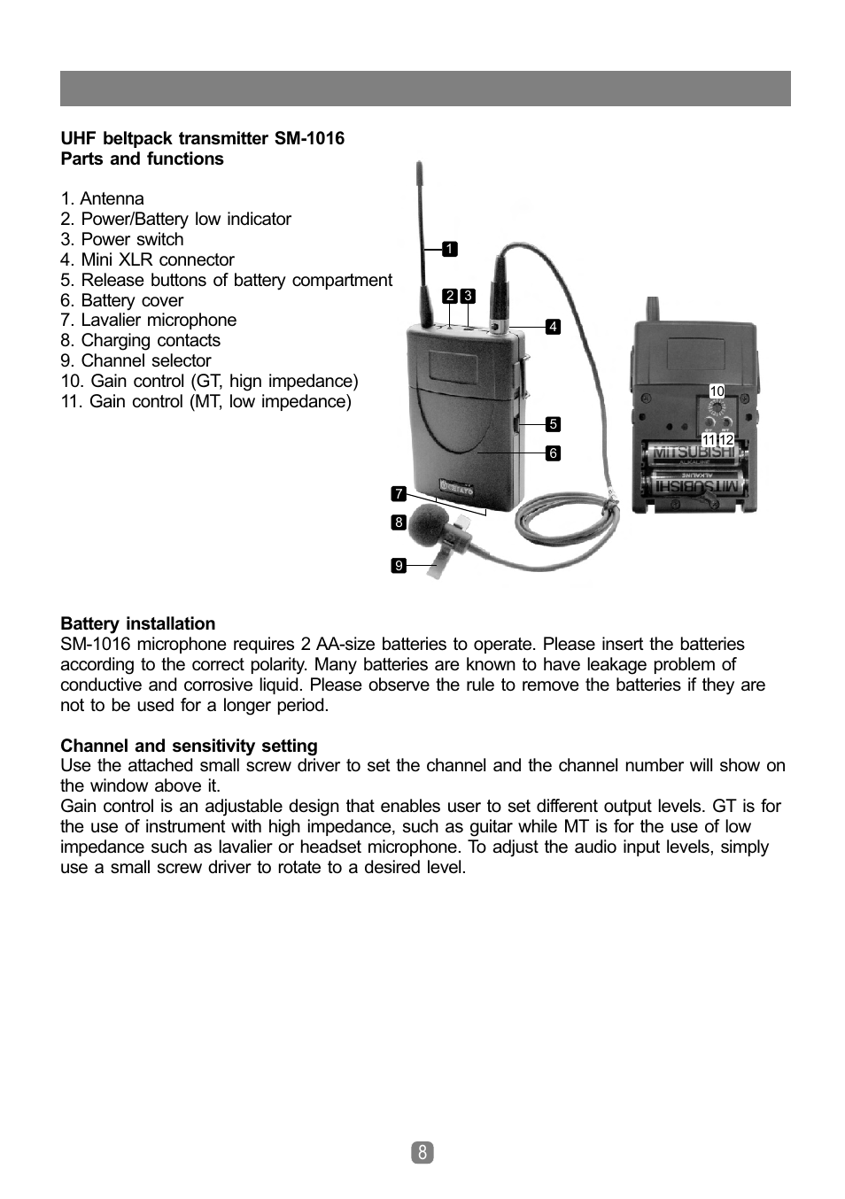 頁面 9 | CHIAYO SDR-5932 User Manual | Page 9 / 12