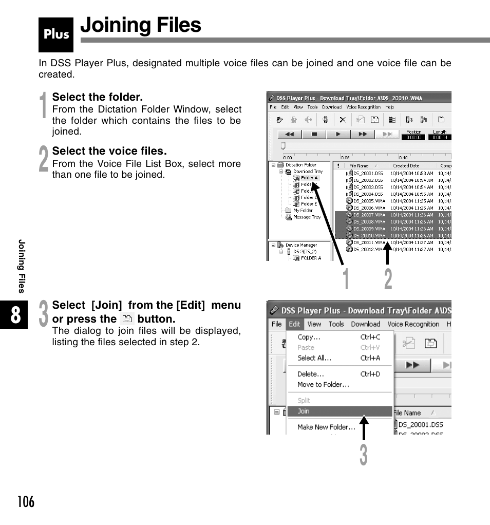 Olympus DS 2 User Manual | Page 106 / 120