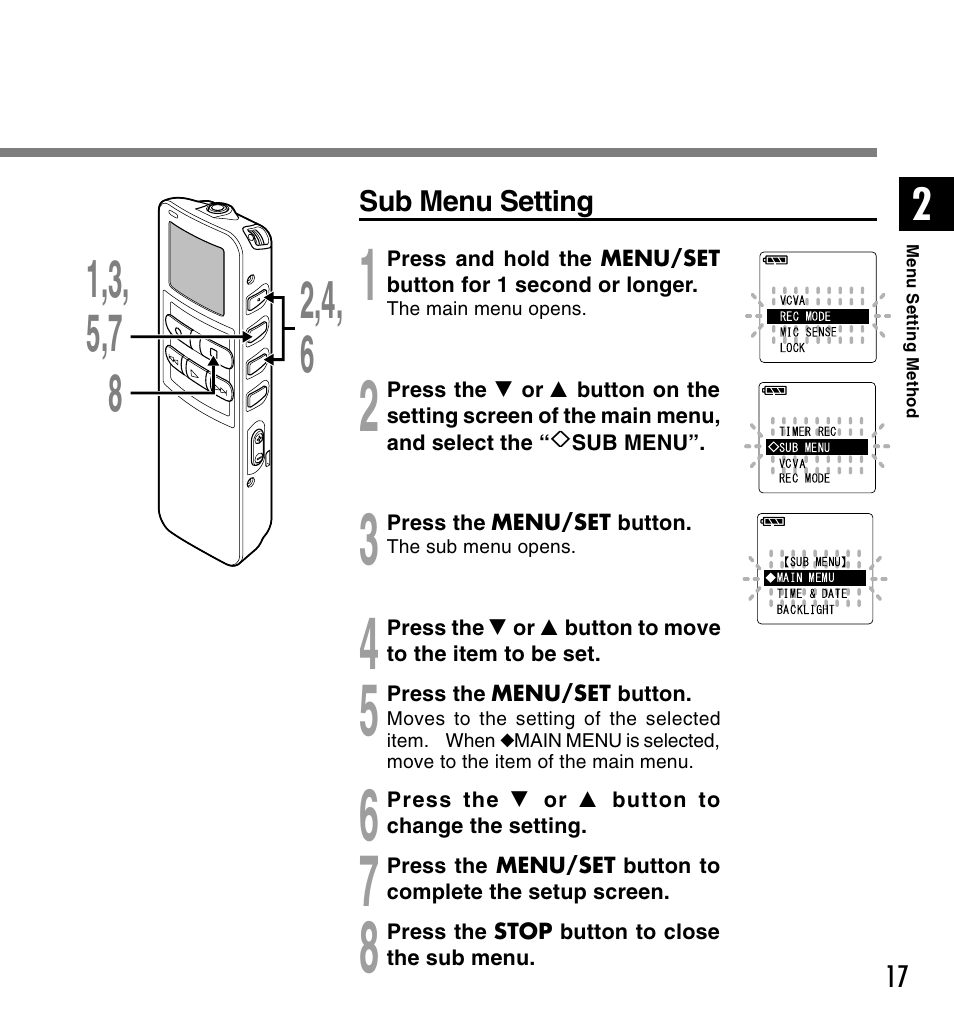 Olympus DS 2 User Manual | Page 17 / 120