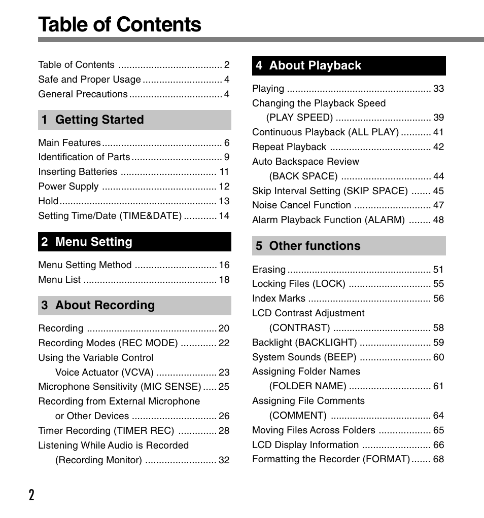 Olympus DS 2 User Manual | Page 2 / 120