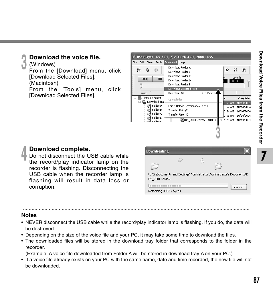 Olympus DS 2 User Manual | Page 87 / 120