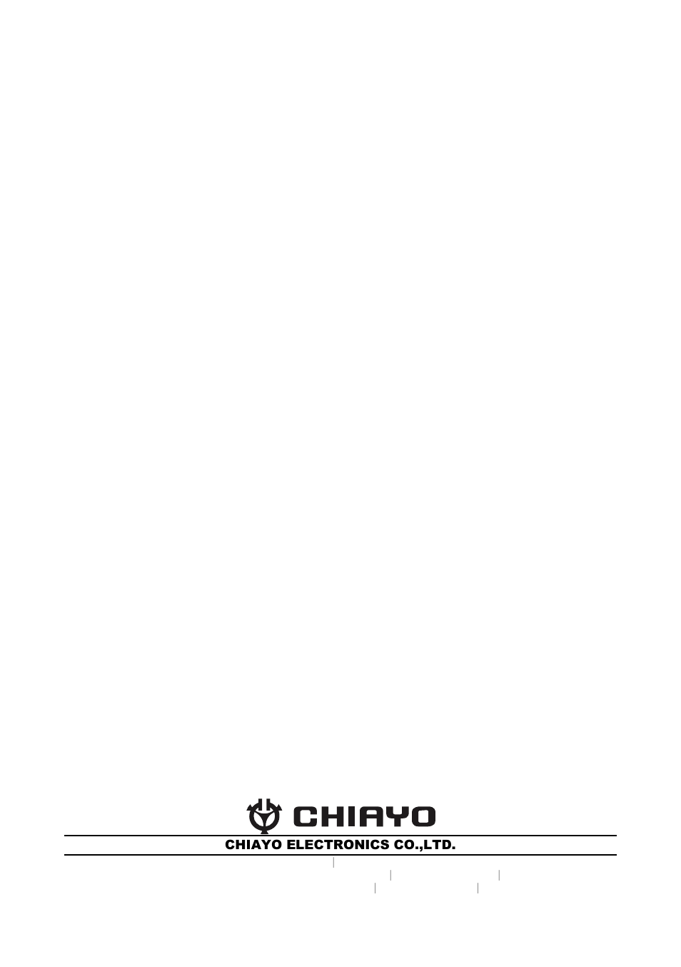 CHIAYO IRX2 User Manual | Page 12 / 12