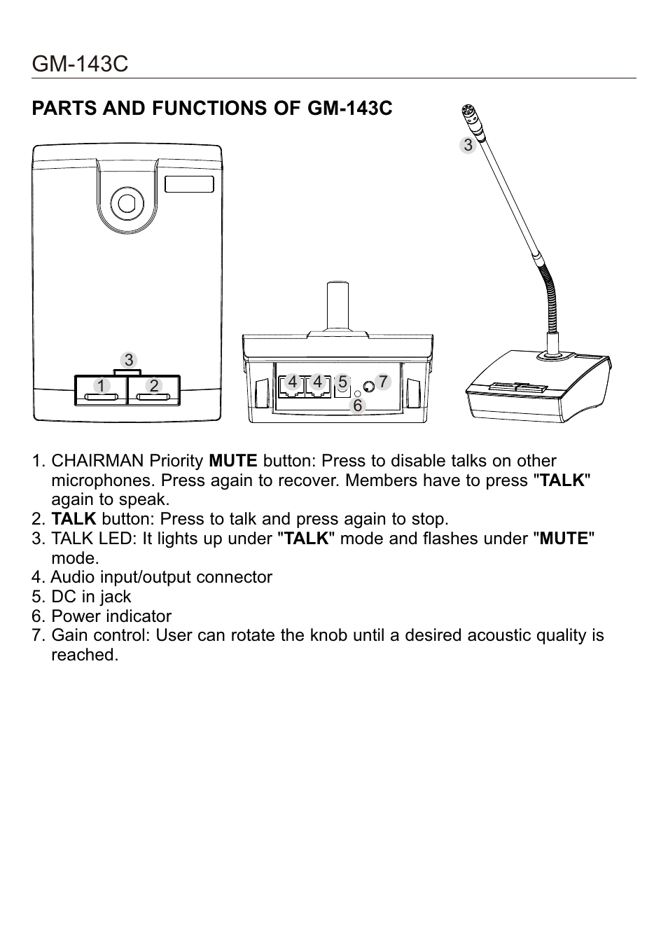 頁面 2, Gm-143c | CHIAYO GM143C User Manual | Page 2 / 4