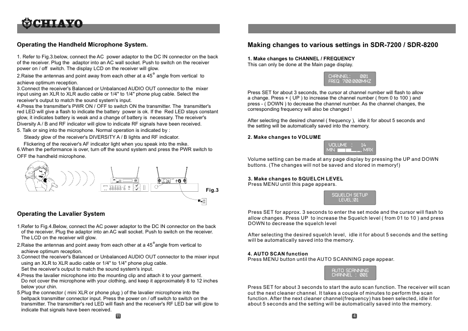 頁面 5 | CHIAYO SDR-8200 User Manual | Page 5 / 8
