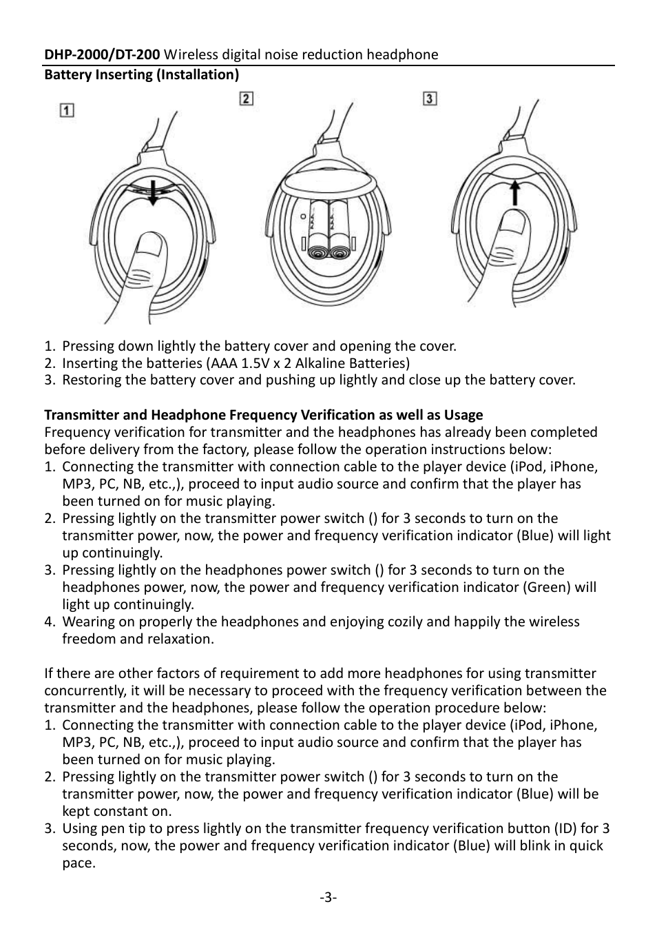 CHIAYO DHP-2000 User Manual | Page 3 / 12