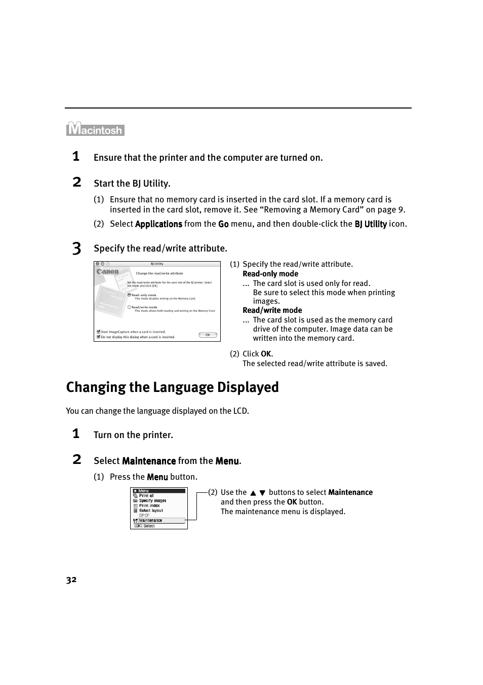 Changing the language displayed | Canon i 900D User Manual | Page 33 / 50