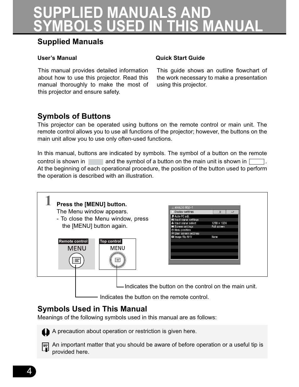 Supplied manuals and symbols used in this manual | Canon SX20 User Manual | Page 4 / 93