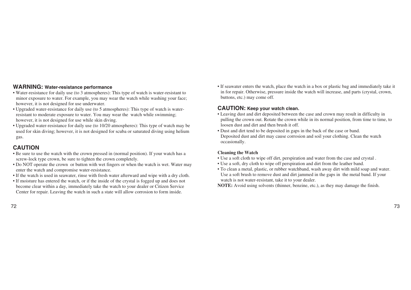 CITIZEN E670 User Manual | Page 36 / 38