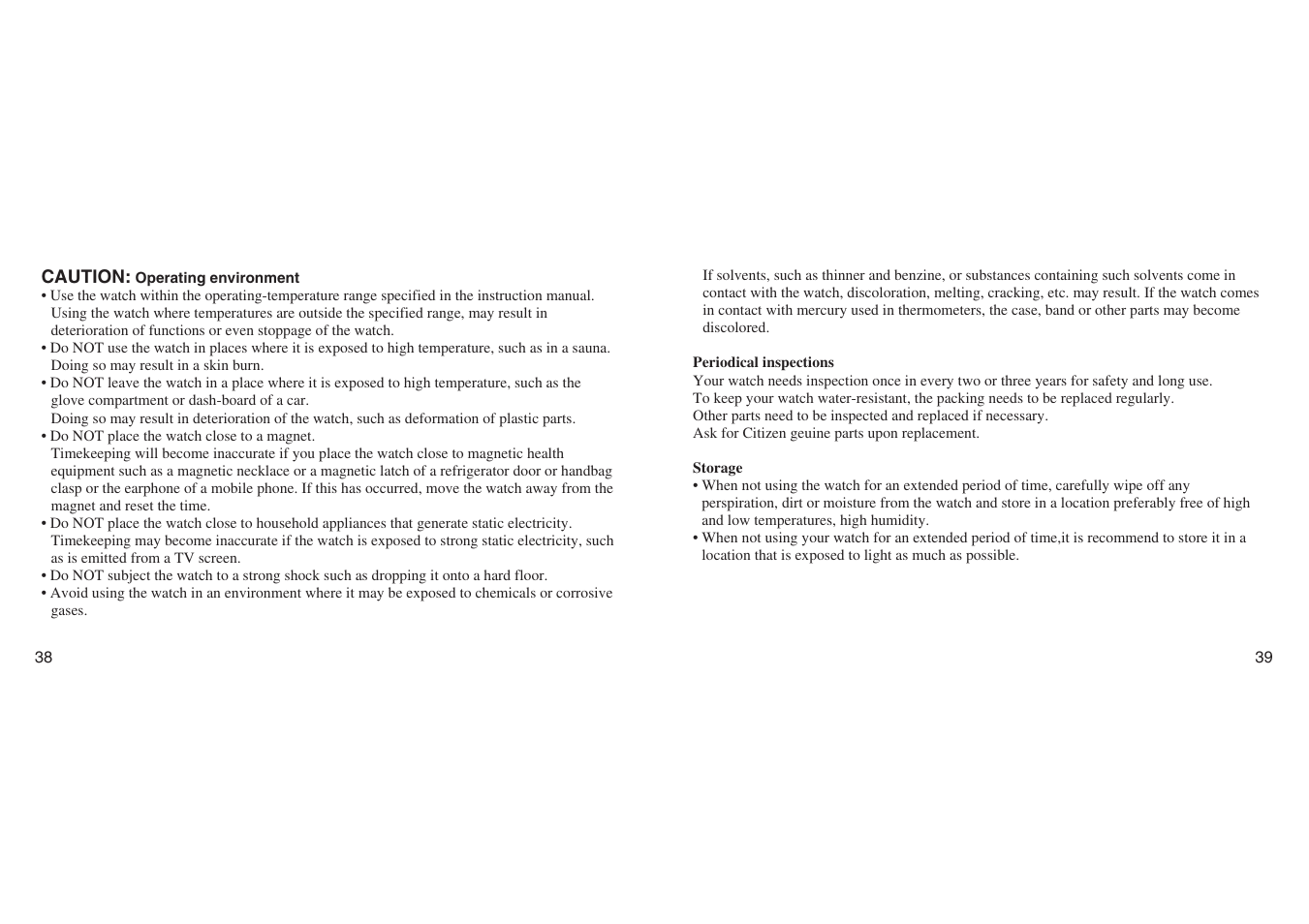 CITIZEN G90 User Manual | Page 19 / 21