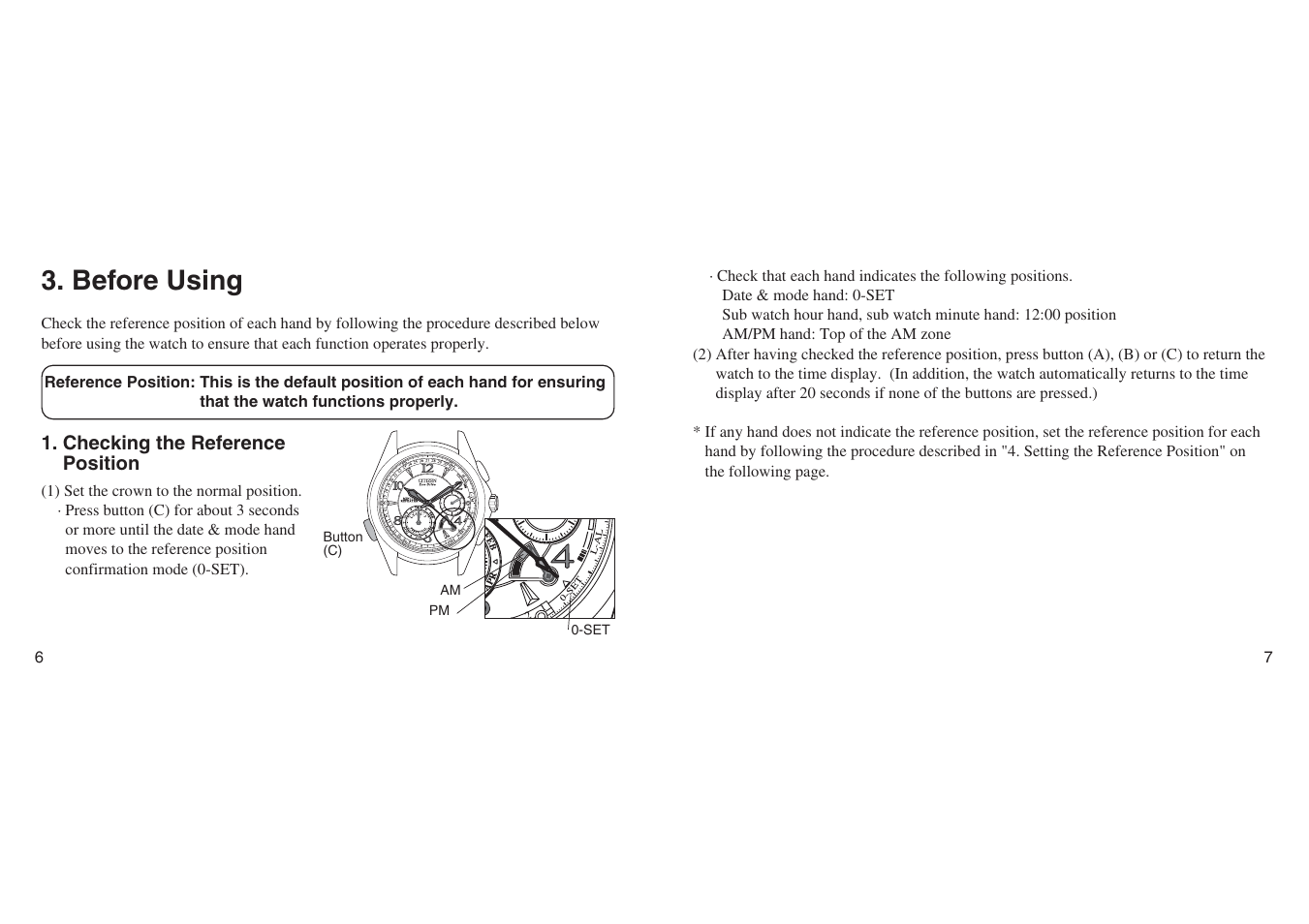 Before using | CITIZEN G90 User Manual | Page 3 / 21