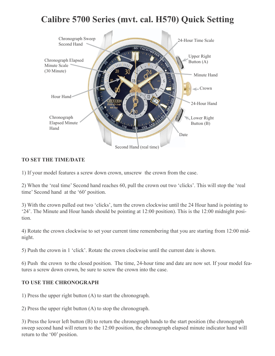 CITIZEN H570 User Manual | Page 3 / 3