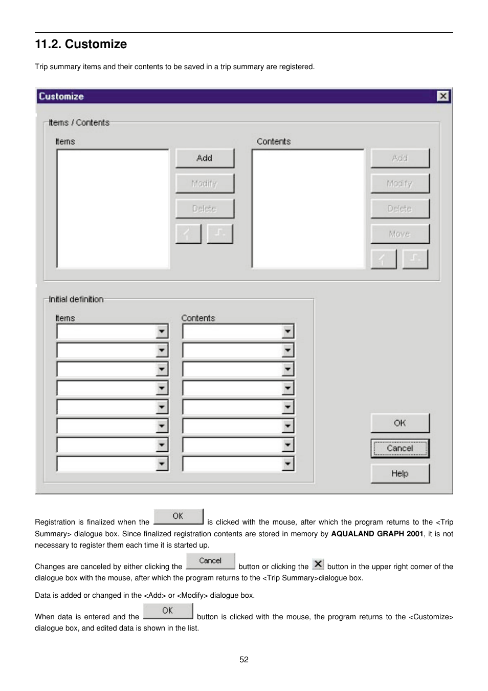 Customize | CITIZEN MG0000 User Manual | Page 123 / 157