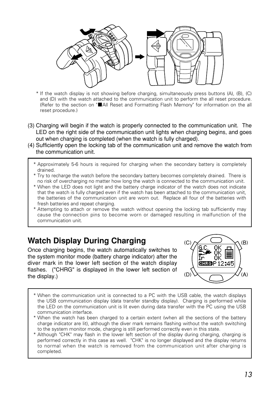 Watch display during charging | CITIZEN MG0000 User Manual | Page 13 / 157