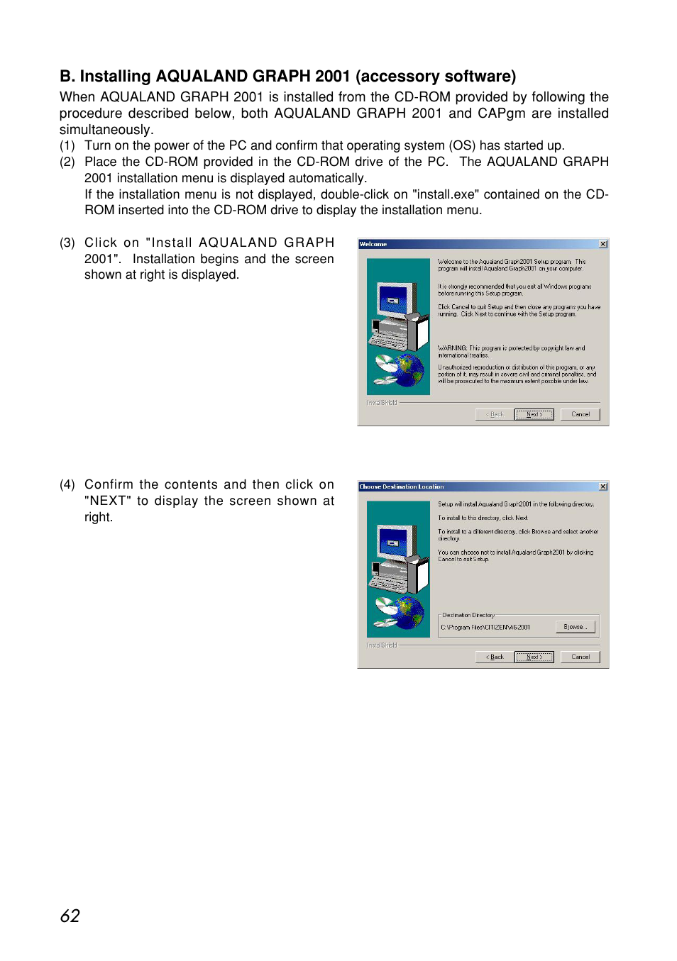 CITIZEN MG0000 User Manual | Page 62 / 157