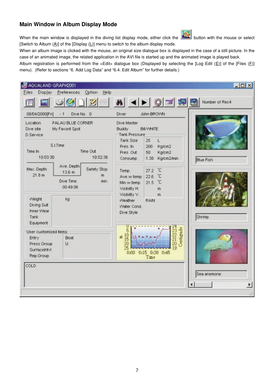 Main window in album display mode | CITIZEN MG0000 User Manual | Page 78 / 157