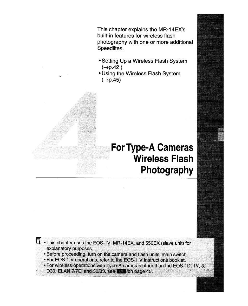 Fortype-a cameras wireless flash photography | Canon MR-14EX User Manual | Page 41 / 90
