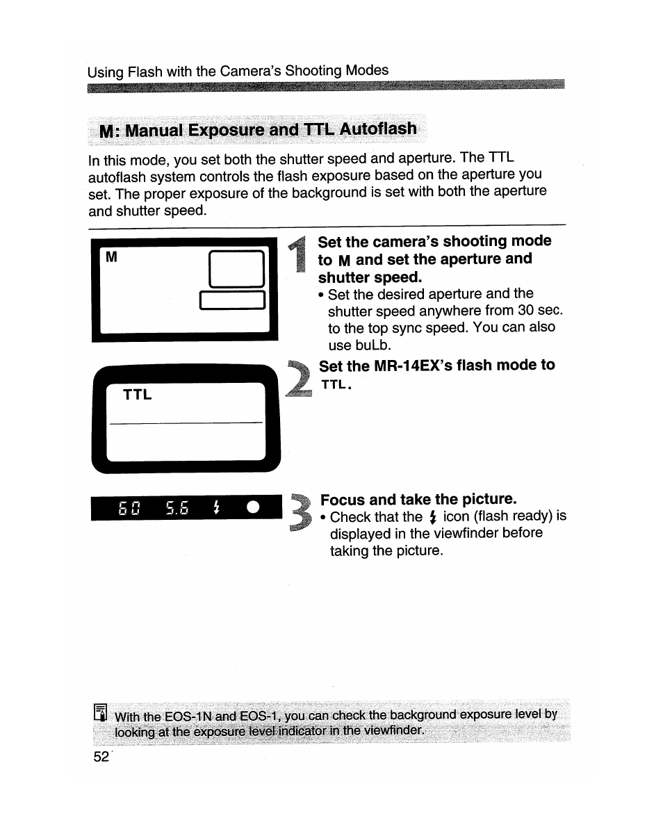 Focus and take the picture | Canon MR-14EX User Manual | Page 52 / 90