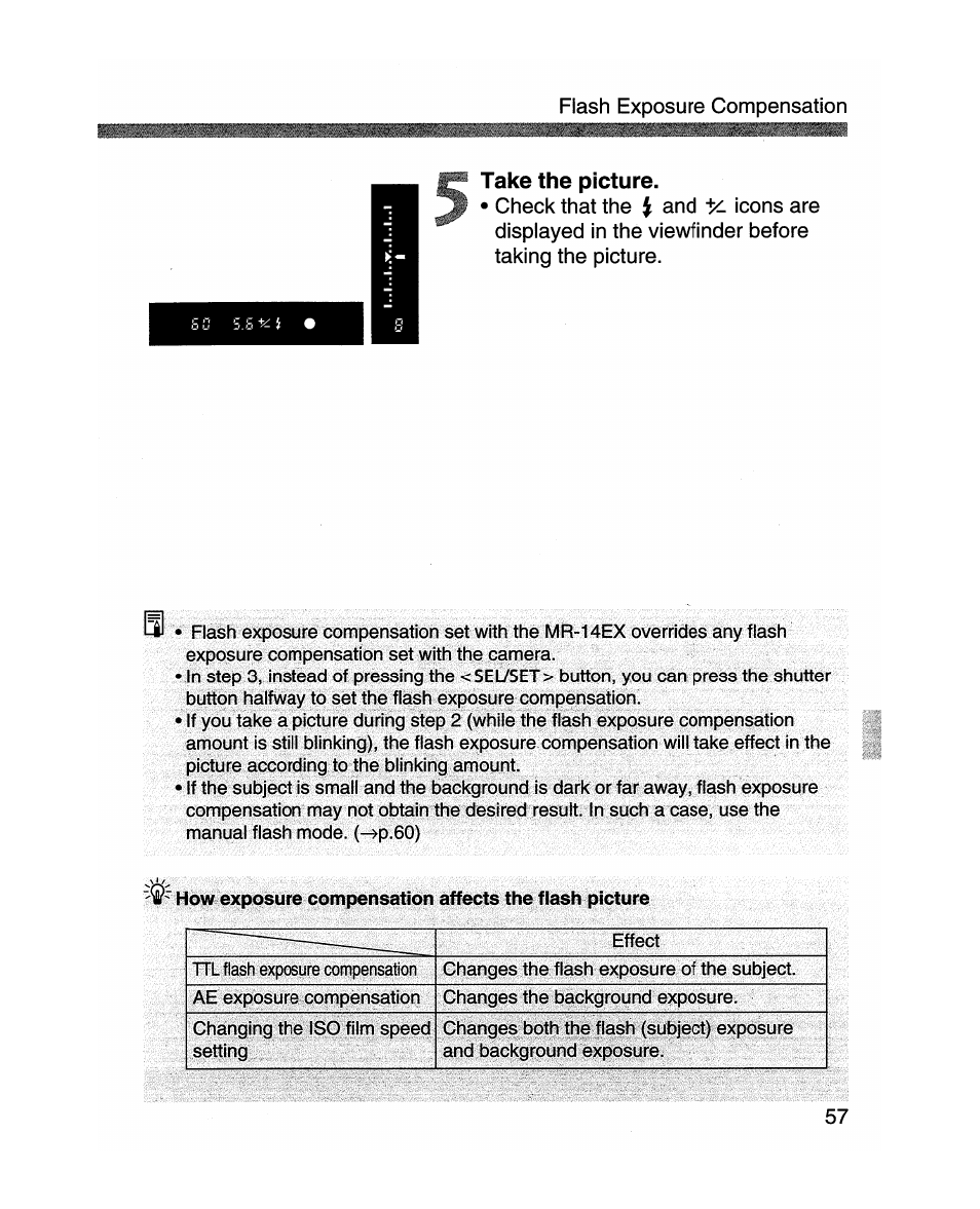 Take the picture | Canon MR-14EX User Manual | Page 57 / 90