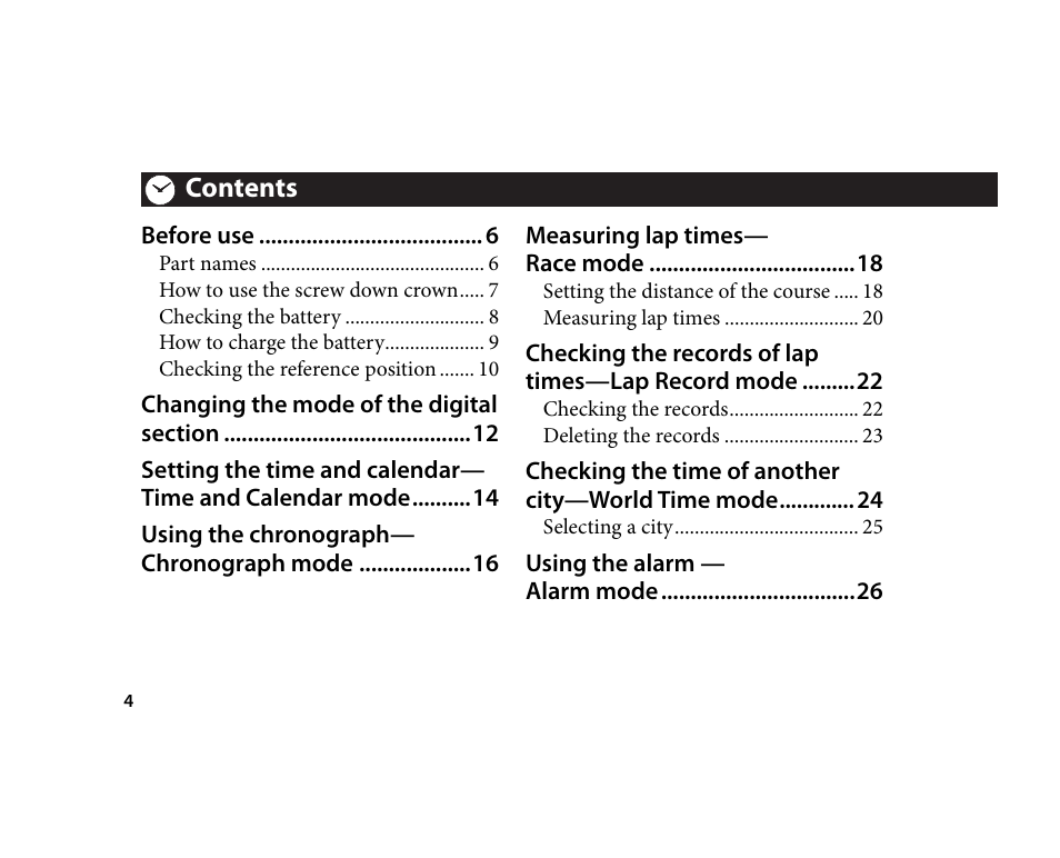 CITIZEN U700 User Manual | Page 4 / 62