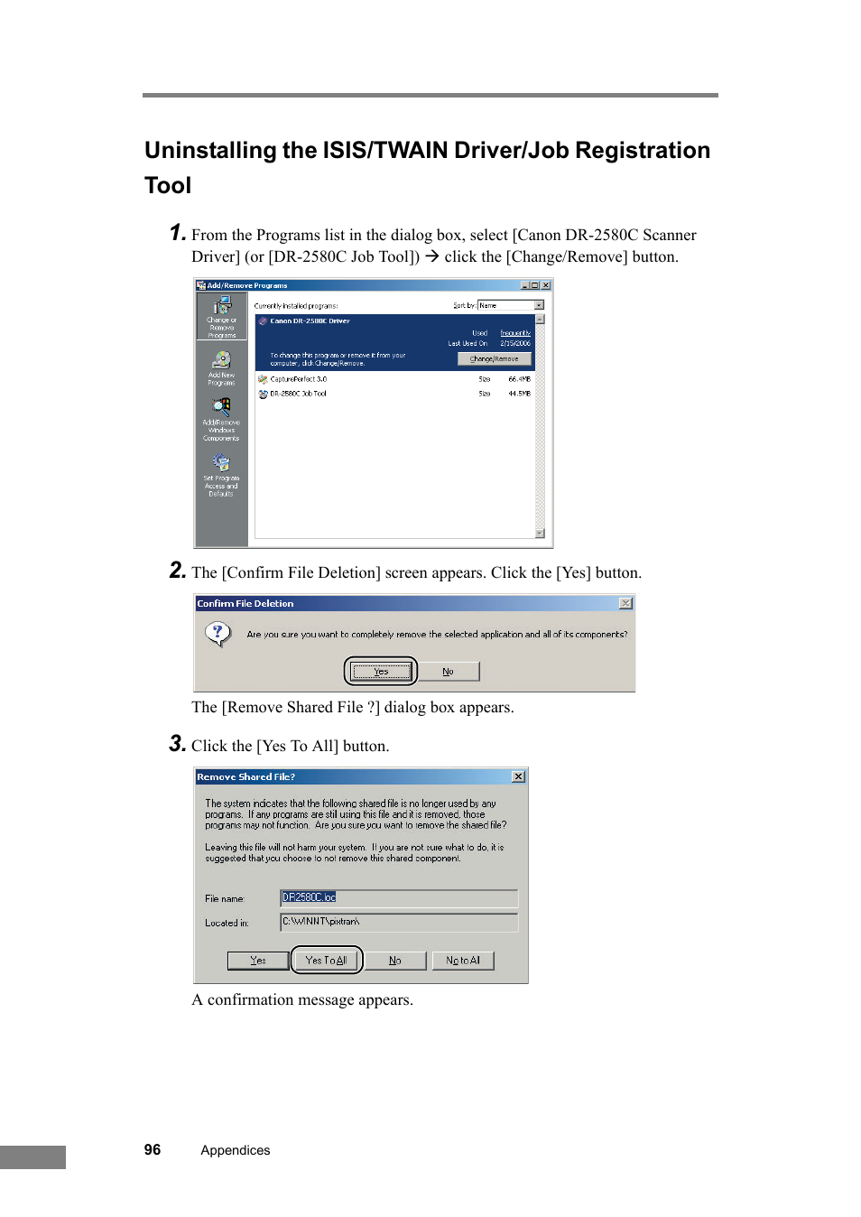 Canon DR-2580C User Manual | Page 100 / 116