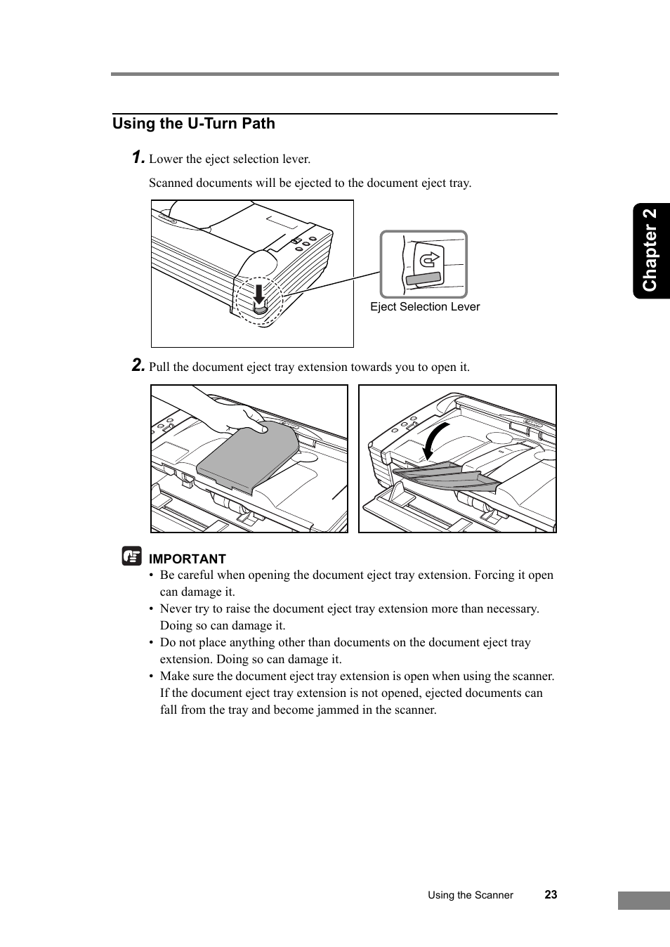 See p. 23.), P. 23, Chapter 2 | Canon DR-2580C User Manual | Page 27 / 116