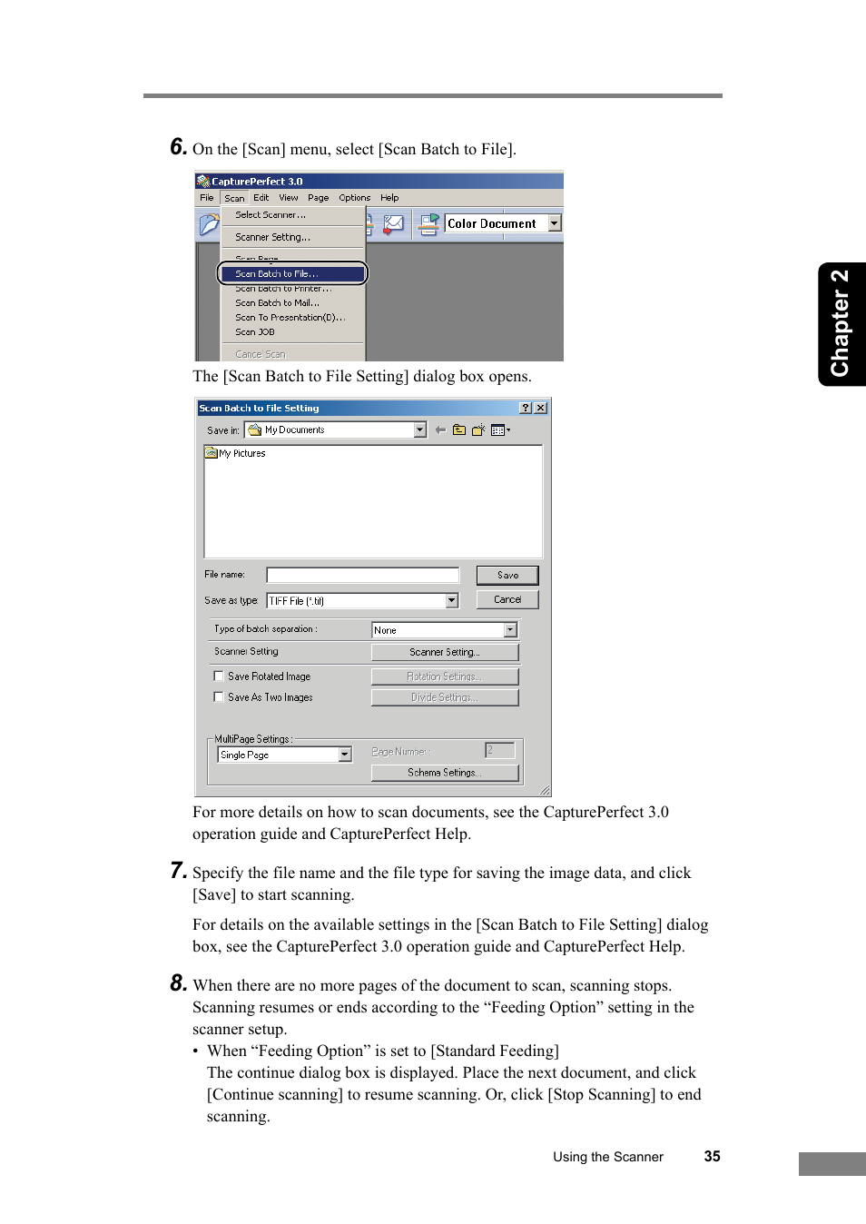 Chapter 2 6 | Canon DR-2580C User Manual | Page 39 / 116