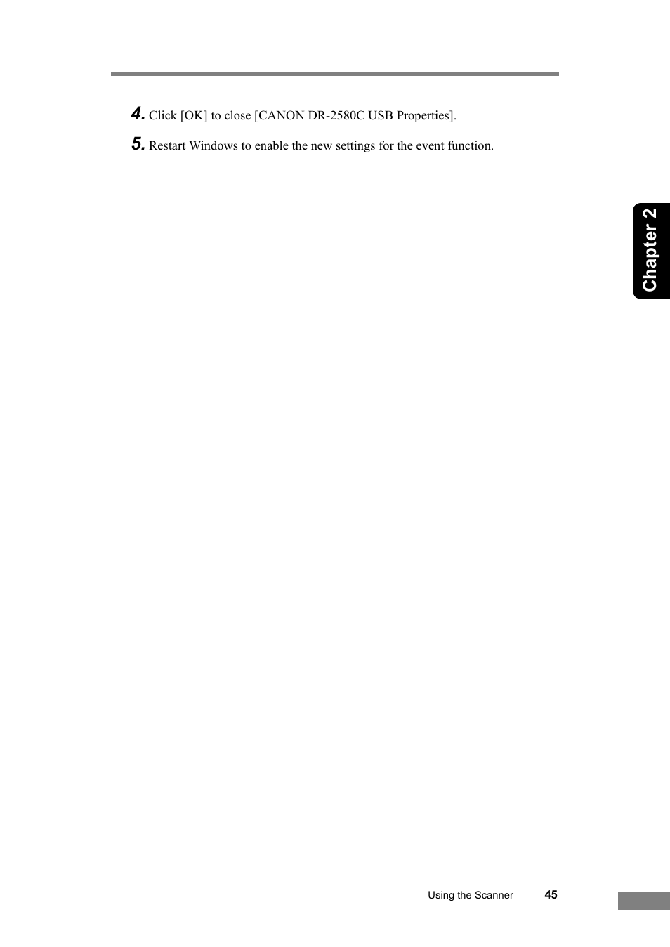 Chapter 2 4 | Canon DR-2580C User Manual | Page 49 / 116