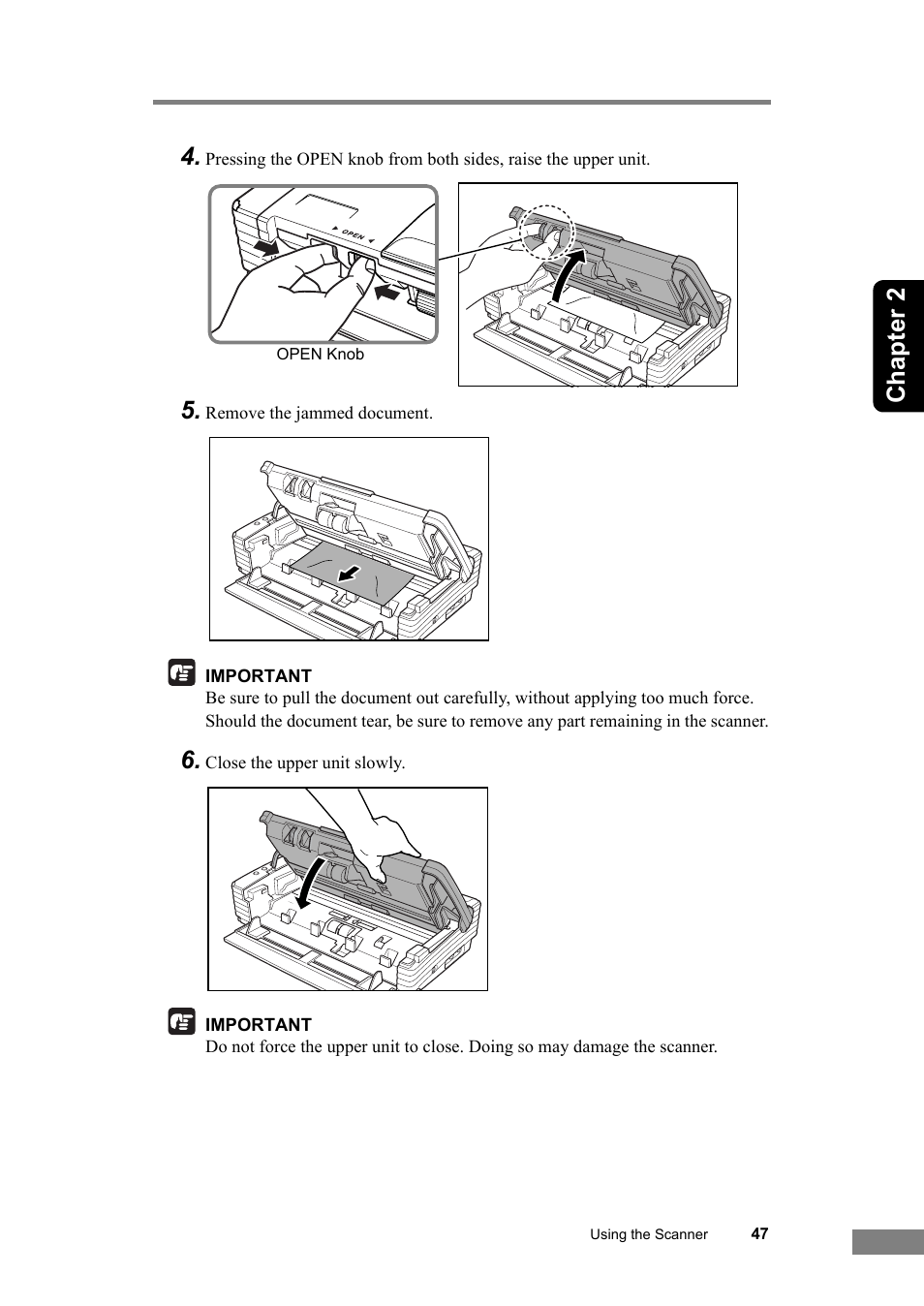 47 and, Chapter 2 4 | Canon DR-2580C User Manual | Page 51 / 116