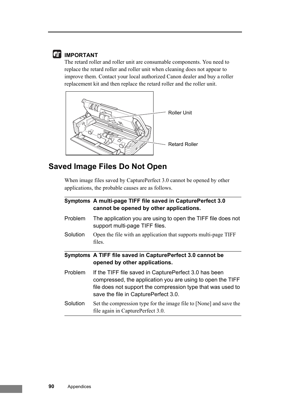 Saved image files do not open | Canon DR-2580C User Manual | Page 94 / 116