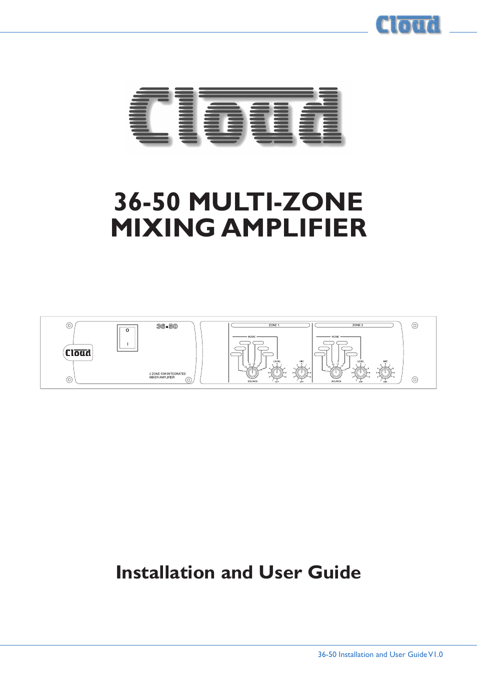 Cloud Electronics 36-50 User Manual | 24 pages