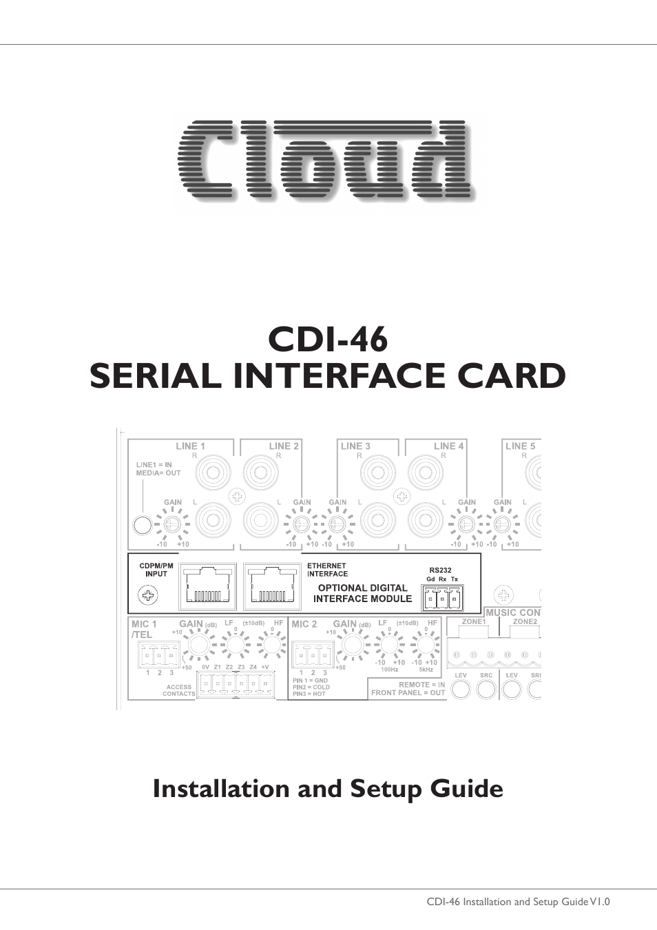 Cloud Electronics 46-120 - CDI-46 User Manual | 28 pages