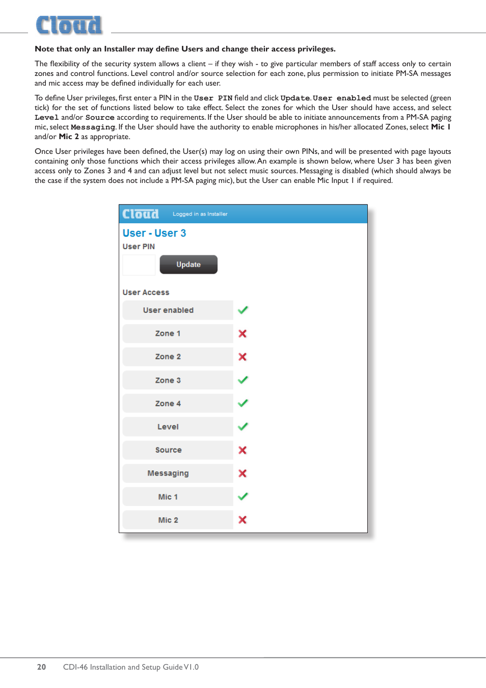 Cloud Electronics 46-120 - CDI-46 User Manual | Page 20 / 28