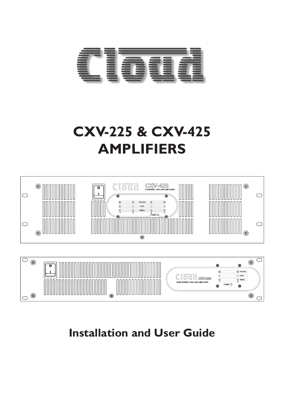 Cloud Electronics CXV-225 User Manual | 16 pages