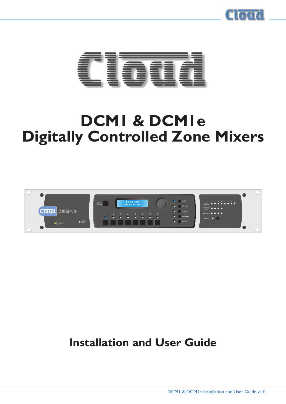 Cloud Electronics DCM1 User Manual | 79 pages