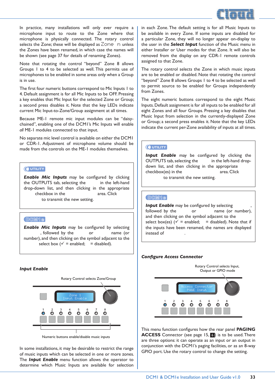 Cloud Electronics DCM1 User Manual | Page 33 / 79
