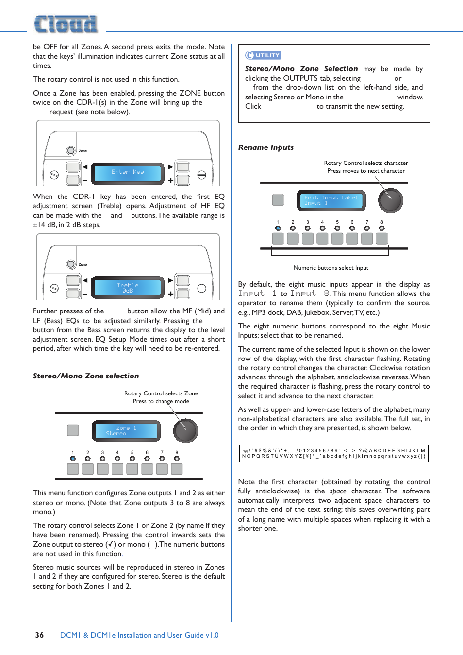 Cloud Electronics DCM1 User Manual | Page 36 / 79