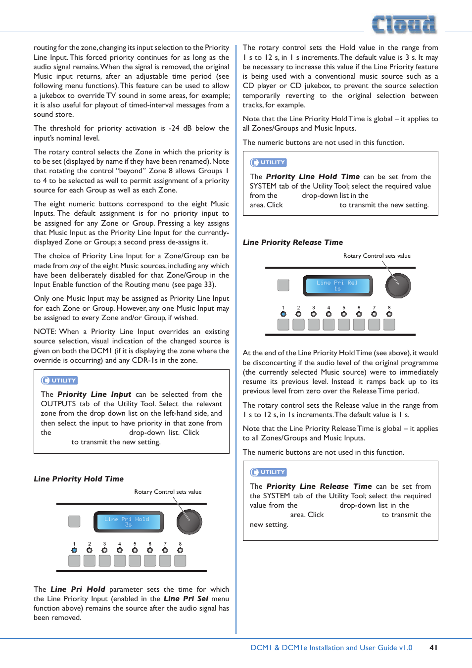 Cloud Electronics DCM1 User Manual | Page 41 / 79