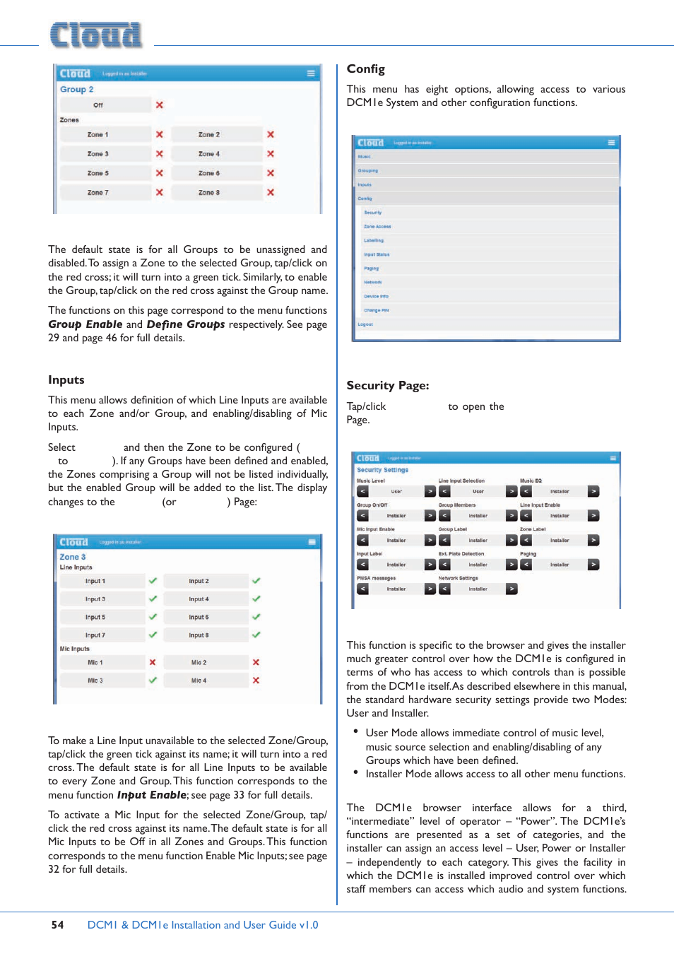 Cloud Electronics DCM1 User Manual | Page 54 / 79